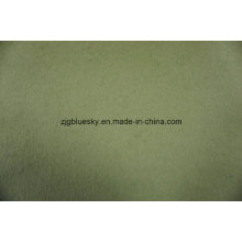 Doble caras de lana de tela verde claro